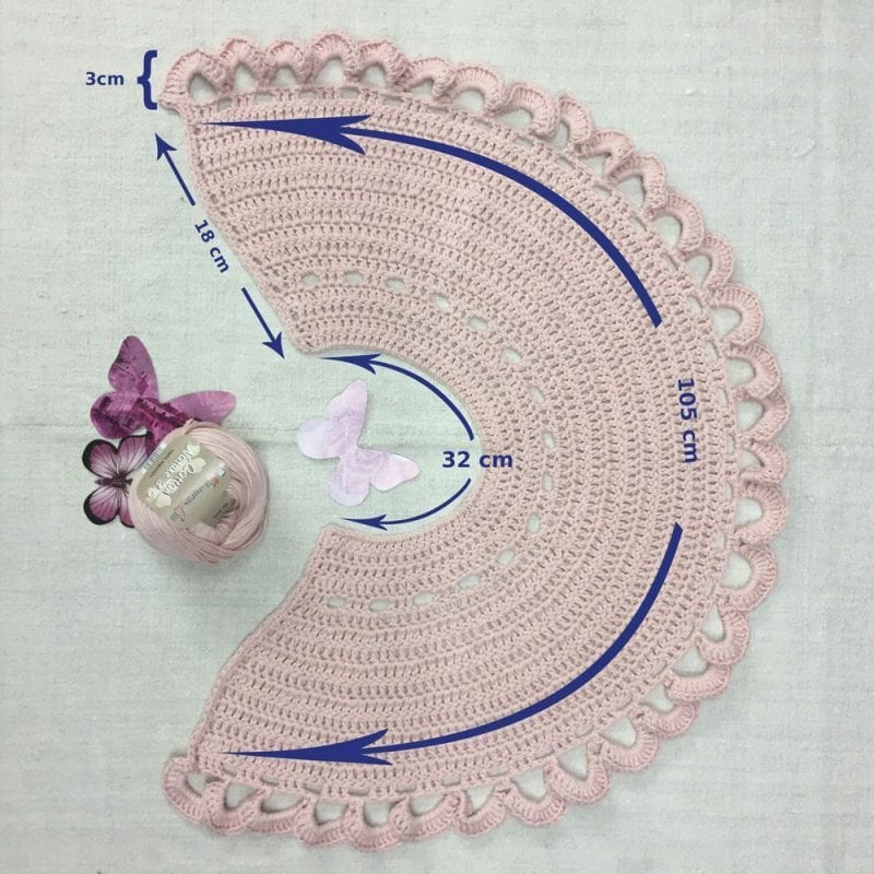 Tığ İşi Bebek Panço Modelleri ve Yapılışı