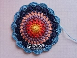 Tığ İşi Örgü Mandala Yapılışı - Resim 13