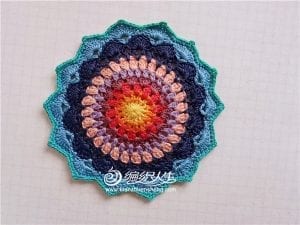 Tığ İşi Örgü Mandala Yapılışı - Resim 14