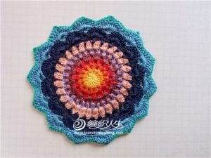 Tığ İşi Örgü Mandala Yapılışı - Resim 15