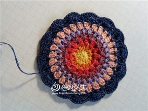 Tığ İşi Örgü Mandala Yapılışı - Resim 16