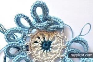 Zincir Modeli Altıgen Motif Yapılışı - Resim 10