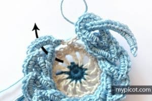 Zincir Modeli Altıgen Motif Yapılışı - Resim 12