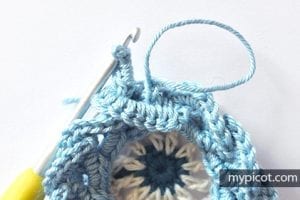 Zincir Modeli Altıgen Motif Yapılışı - Resim 14