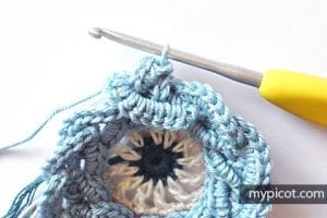 Zincir Modeli Altıgen Motif Yapılışı - Resim 15