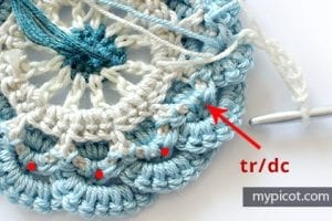 Zincir Modeli Altıgen Motif Yapılışı - Resim 18