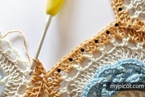 Zincir Modeli Altıgen Motif Yapılışı - Resim 25