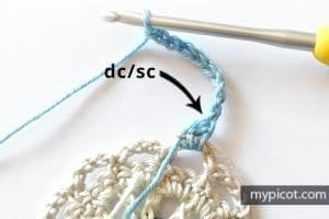 Zincir Modeli Altıgen Motif Yapılışı - Resim 6