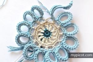 Zincir Modeli Altıgen Motif Yapılışı - Resim 9