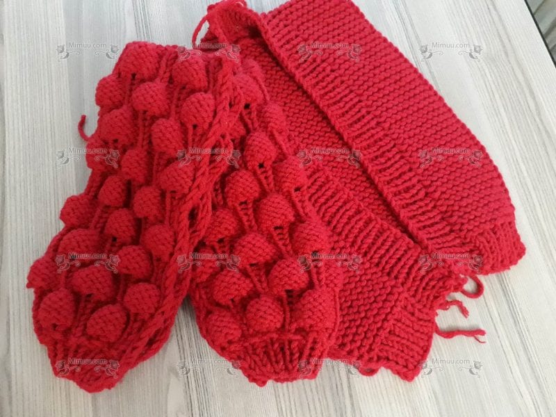 Ahududu Örgü Çocuk Hırka Yapılışı 4