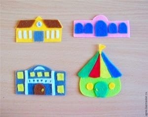 Keçeden Oyun Evi Battaniye Yapımı - Resim 15