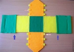 Keçeden Oyun Evi Battaniye Yapımı - Resim 8