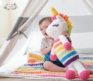 Kadife İple Amigurumi Unicorn Yapımı - Resim 12