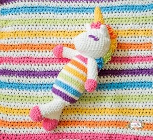 Kadife İple Amigurumi Unicorn Yapımı - Resim 13