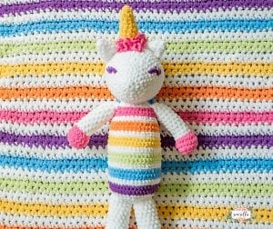 Kadife İple Amigurumi Unicorn Yapımı - Resim 7