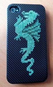 Kanaviçe Telefon Kılıfı Yapımı - Resim 6