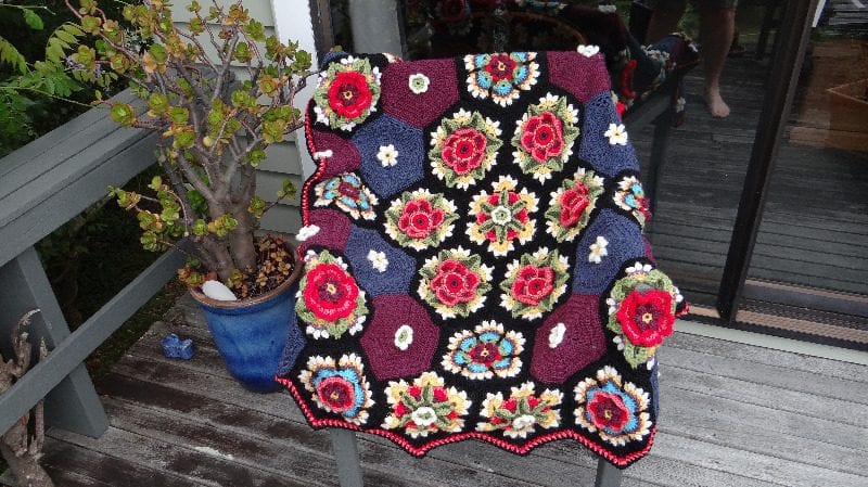Frida'nın Çiçekleri Battaniye Yapılışı 11
