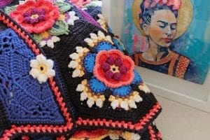 Frida'nın Çiçekleri Battaniye Yapılışı - Resim 14