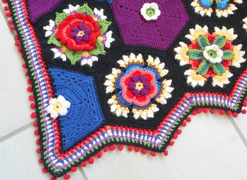 Frida'nın Çiçekleri Battaniye Yapılışı 15