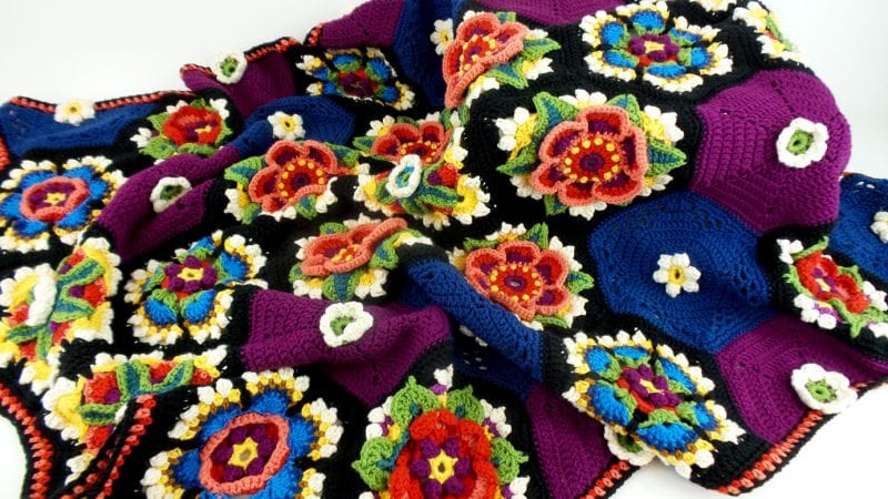 Frida'nın Çiçekleri Battaniye Yapılışı 26
