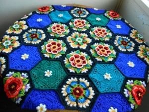 Frida'nın Çiçekleri Battaniye Yapılışı - Resim 32