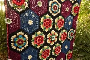 Frida'nın Çiçekleri Battaniye Yapılışı - Resim 33