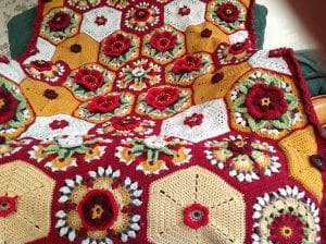 Frida'nın Çiçekleri Battaniye Yapılışı - Resim 9