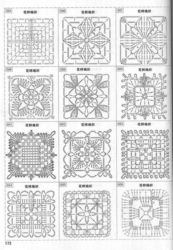 Tığ İşi Örgü Motif Şemaları 105