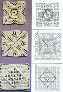Tığ İşi Örgü Motif Şemaları - Resim 107