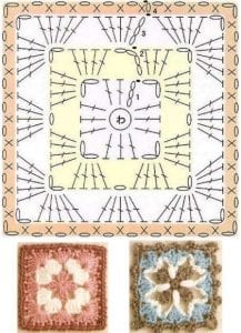 Tığ İşi Örgü Motif Şemaları - Resim 159