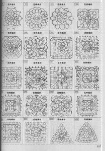 Tığ İşi Örgü Motif Şemaları - Resim 161