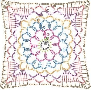 Tığ İşi Örgü Motif Şemaları - Resim 174