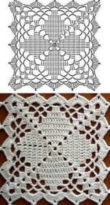 Tığ İşi Örgü Motif Şemaları - Resim 46
