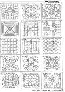 Tığ İşi Örgü Motif Şemaları - Resim 95