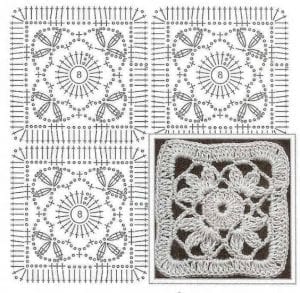 Tığ İşi Örgü Motif Şemaları - Resim 96