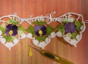 Menekşe Havlu Kenarı Yapılışı - Resim 4