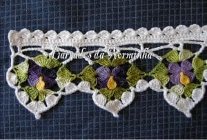 Menekşe Havlu Kenarı Yapılışı - Resim 5