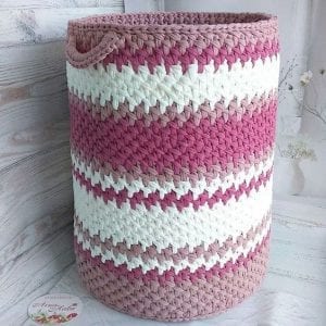 Örgü Çamaşır Sepeti Modelleri - Resim 8
