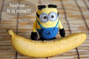 Keçe İğneleme Minion Yapımı - Resim 33