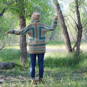 Büyükler İçin Altıgen Hırka - Resim 5