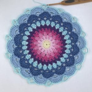 Zambak Örgü Mandala Yapılışı - Resim 14