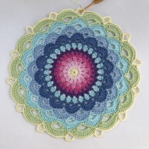 Zambak Örgü Mandala Yapılışı - Resim 17