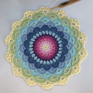 Zambak Örgü Mandala Yapılışı - Resim 18