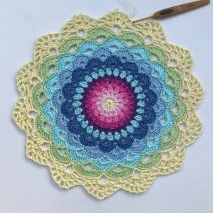 Zambak Örgü Mandala Yapılışı - Resim 19