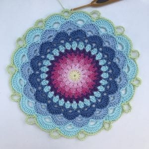 Zambak Örgü Mandala Yapılışı - Resim 5