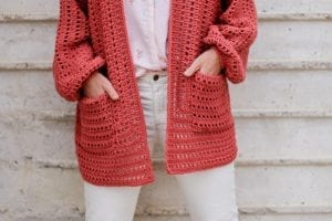 Altıgen Motifli Cepli Hırka Yapılışı - Resim 7