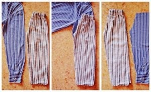 Erkek Gömleğinden Pijama ve Etek Yapılışı - Resim 1