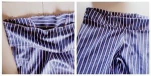 Erkek Gömleğinden Pijama ve Etek Yapılışı - Resim 6