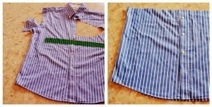 Erkek Gömleğinden Pijama ve Etek Yapılışı - Resim 9