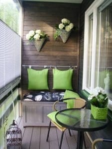 Küçük Balkon Dekorasyonu İçin Örnekler - Resim 48